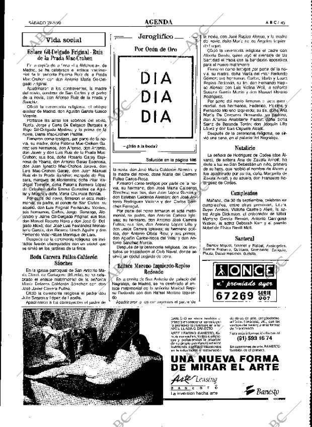 ABC MADRID 29-09-1990 página 45