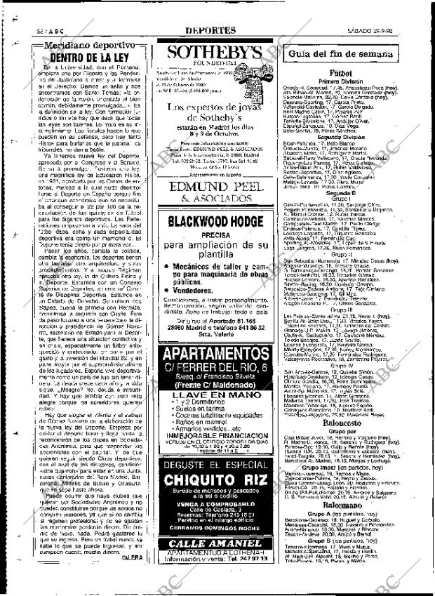 ABC MADRID 29-09-1990 página 88