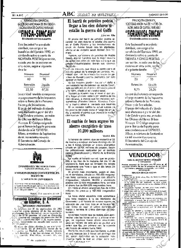 ABC SEVILLA 29-09-1990 página 56