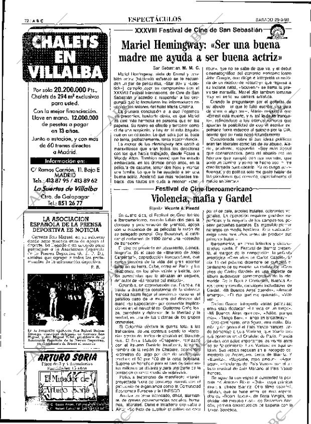ABC SEVILLA 29-09-1990 página 72