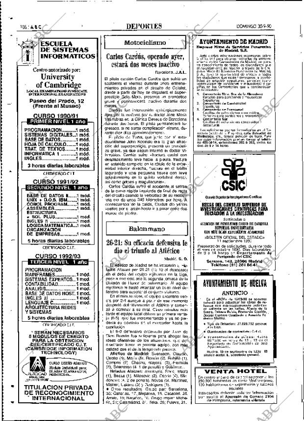 ABC MADRID 30-09-1990 página 108