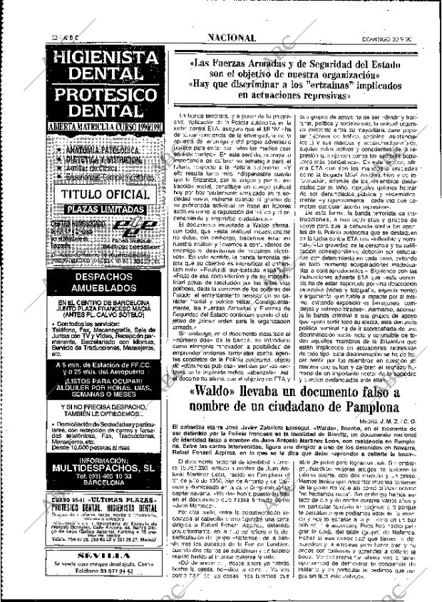 ABC MADRID 30-09-1990 página 22