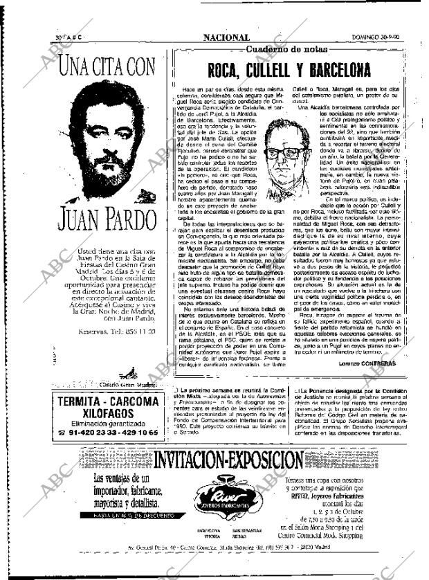 ABC MADRID 30-09-1990 página 30