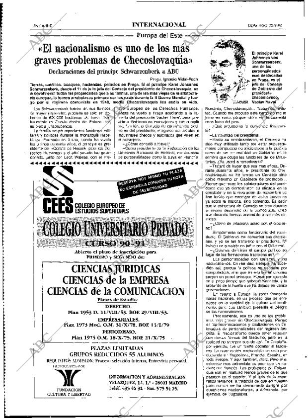 ABC MADRID 30-09-1990 página 36