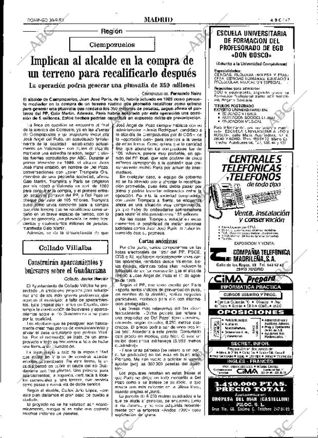 ABC MADRID 30-09-1990 página 47