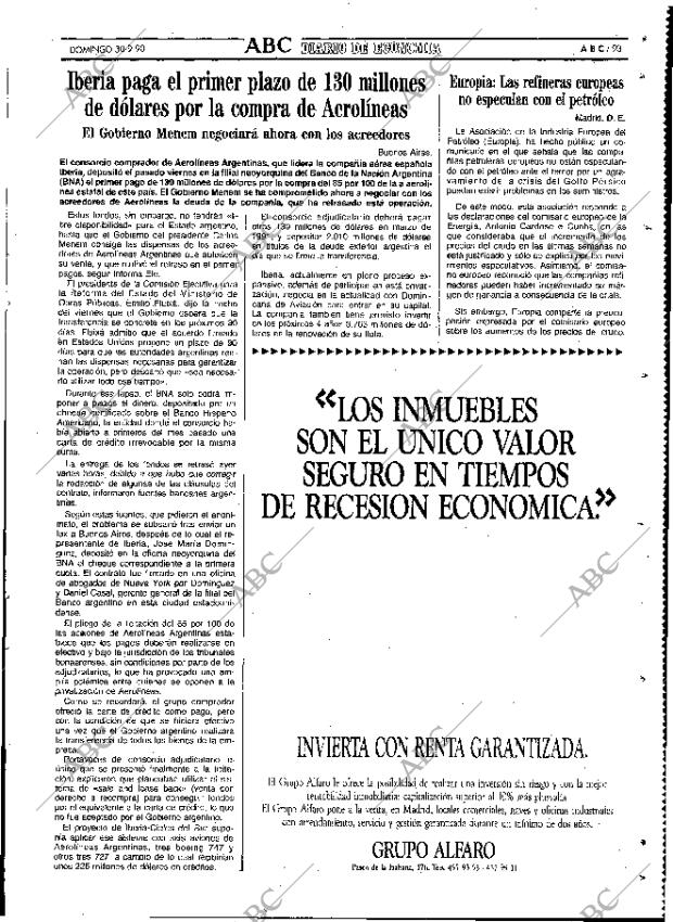 ABC MADRID 30-09-1990 página 93