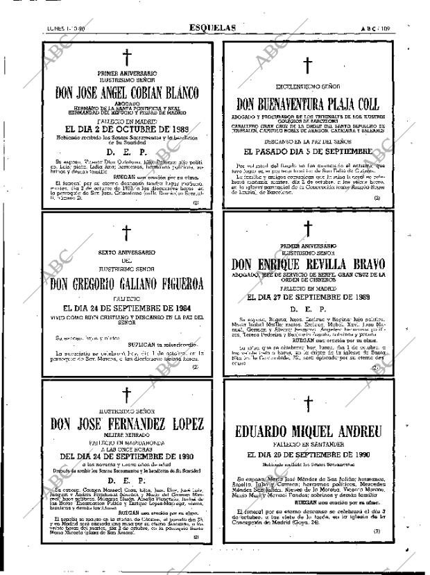 ABC MADRID 01-10-1990 página 109