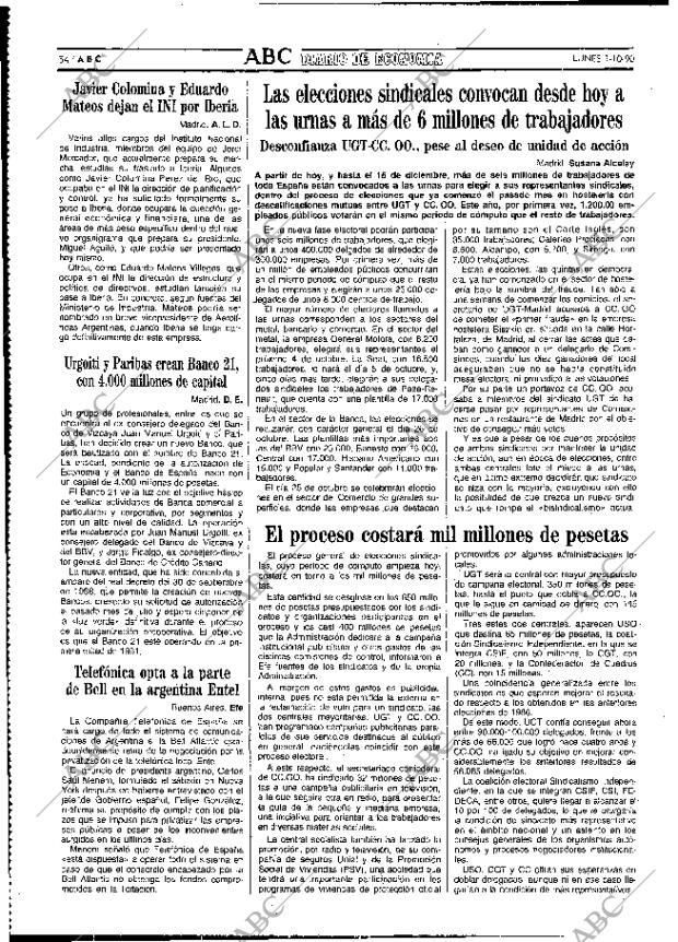 ABC MADRID 01-10-1990 página 54