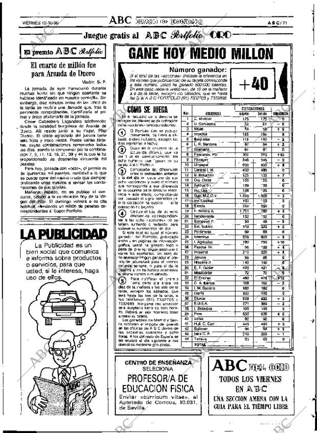 ABC SEVILLA 12-10-1990 página 71