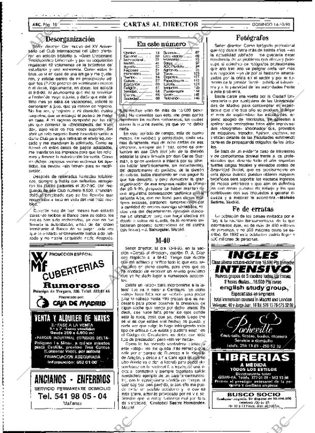 ABC MADRID 14-10-1990 página 18