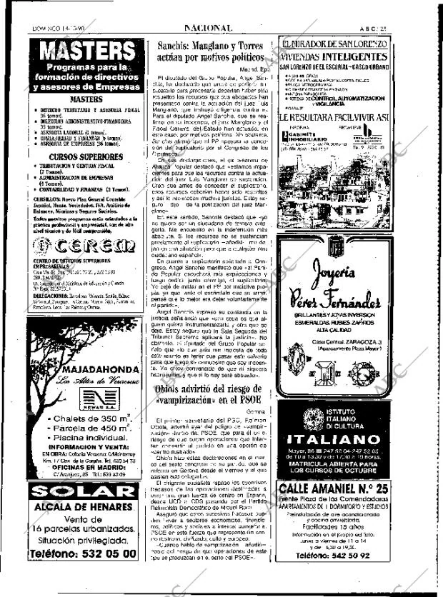 ABC MADRID 14-10-1990 página 25