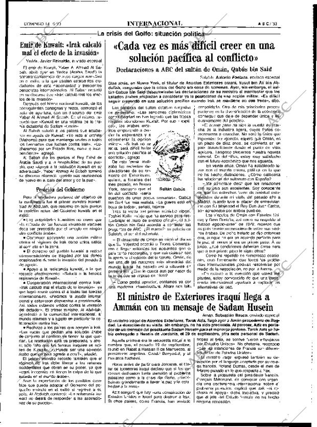 ABC MADRID 14-10-1990 página 33