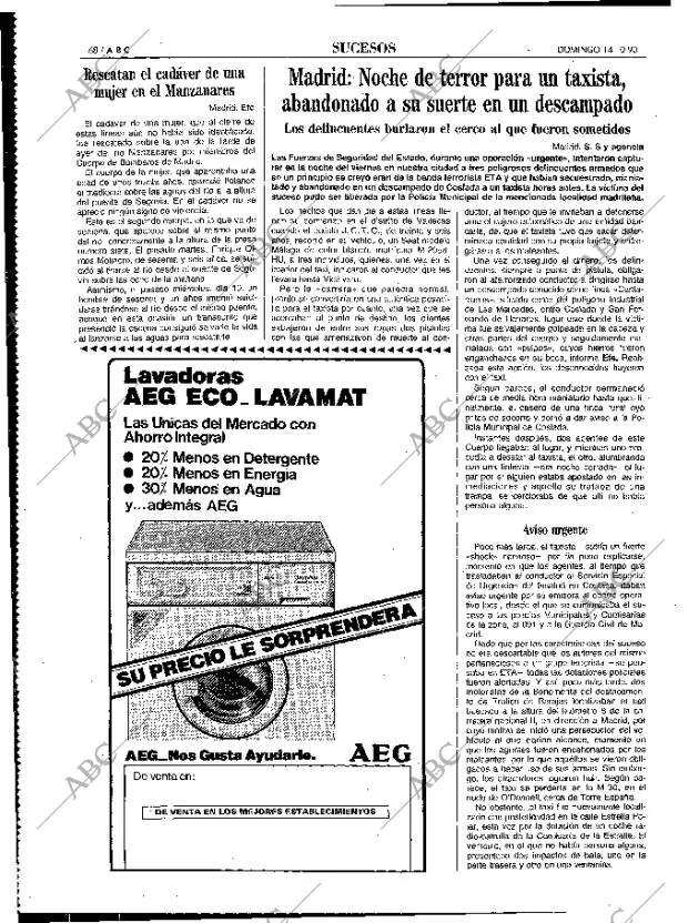 ABC MADRID 14-10-1990 página 68