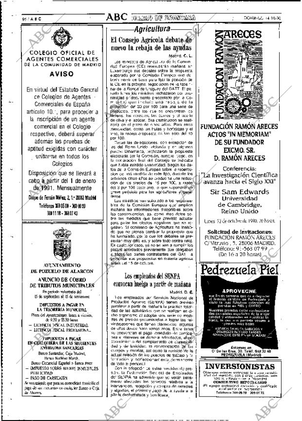 ABC MADRID 14-10-1990 página 96