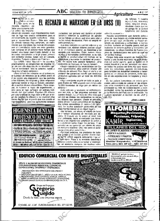 ABC MADRID 14-10-1990 página 97