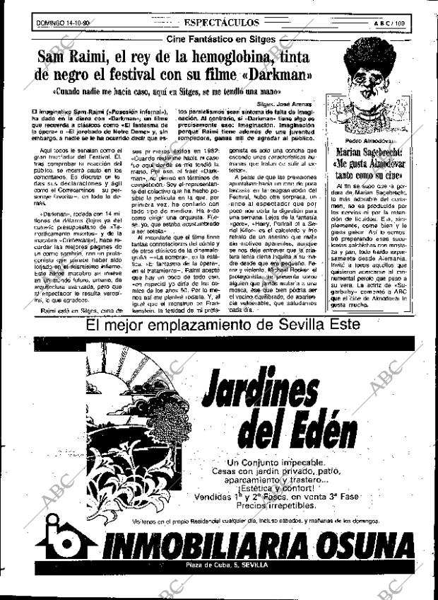 ABC SEVILLA 14-10-1990 página 109