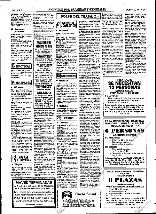 ABC SEVILLA 14-10-1990 página 118