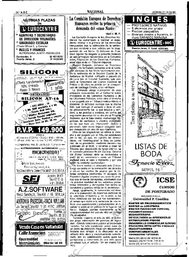 ABC SEVILLA 14-10-1990 página 24
