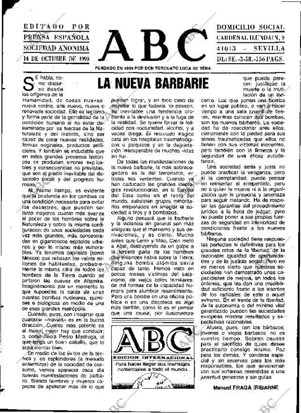 ABC SEVILLA 14-10-1990 página 3