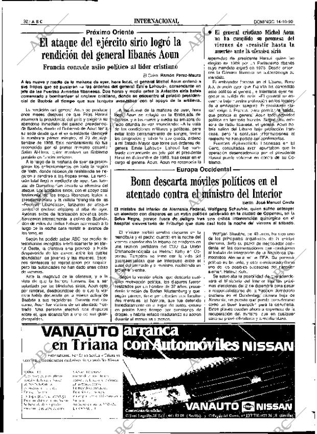 ABC SEVILLA 14-10-1990 página 32