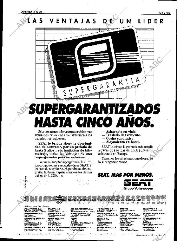 ABC SEVILLA 14-10-1990 página 39