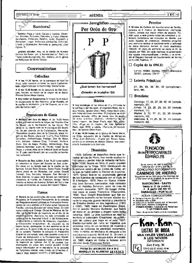 ABC SEVILLA 14-10-1990 página 43