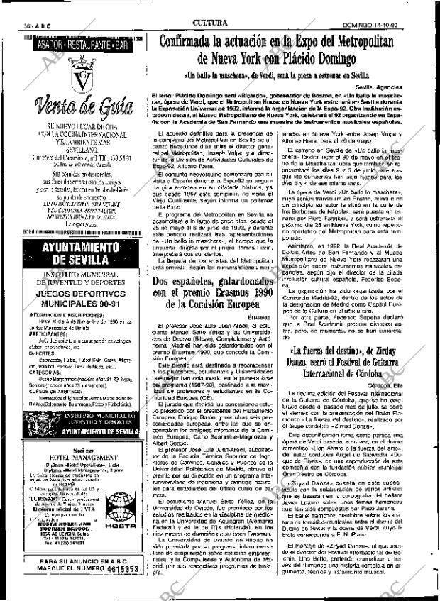 ABC SEVILLA 14-10-1990 página 56