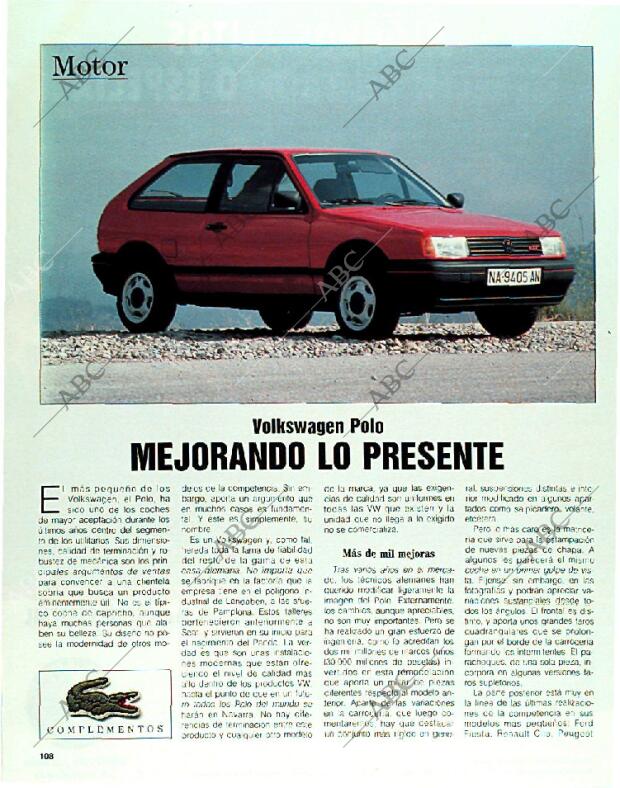 BLANCO Y NEGRO MADRID 14-10-1990 página 108