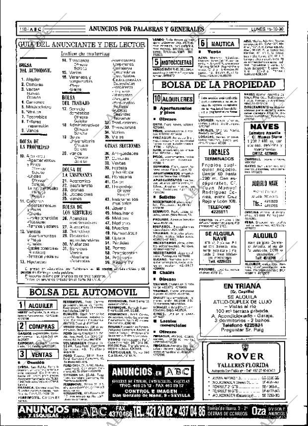 ABC SEVILLA 15-10-1990 página 110