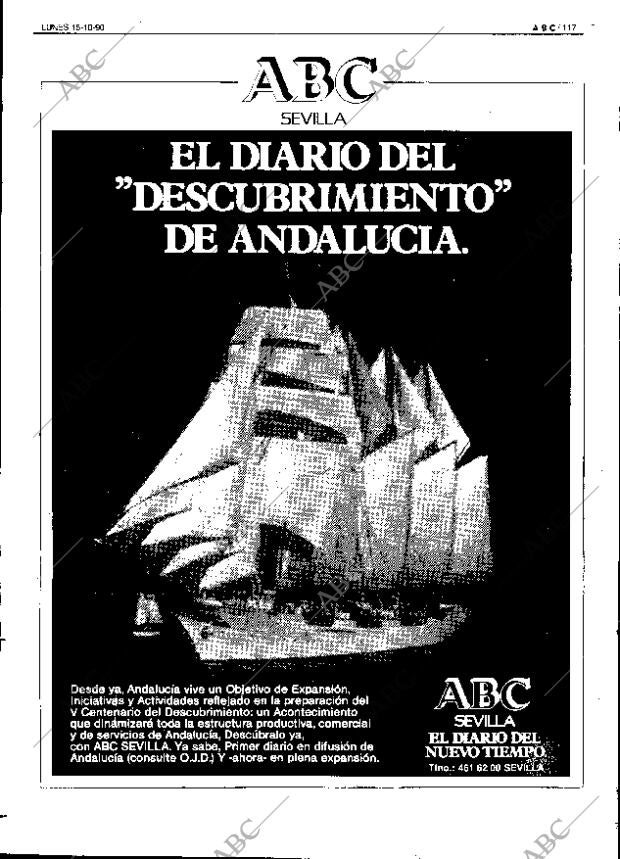 ABC SEVILLA 15-10-1990 página 117