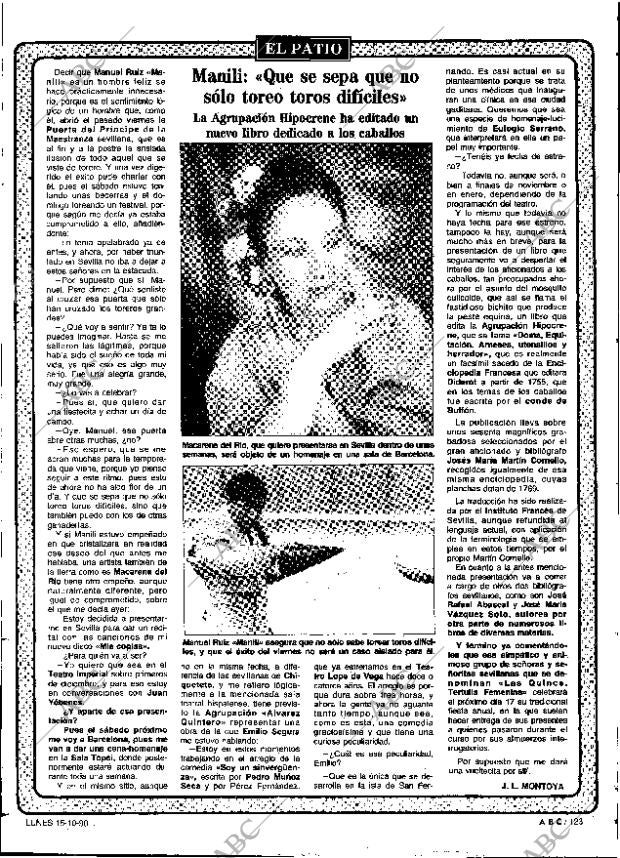 ABC SEVILLA 15-10-1990 página 123