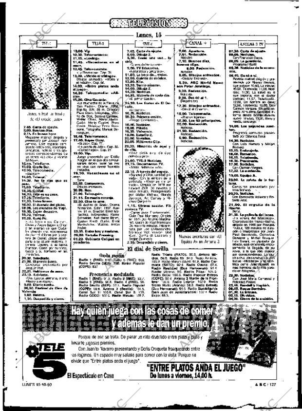 ABC SEVILLA 15-10-1990 página 127