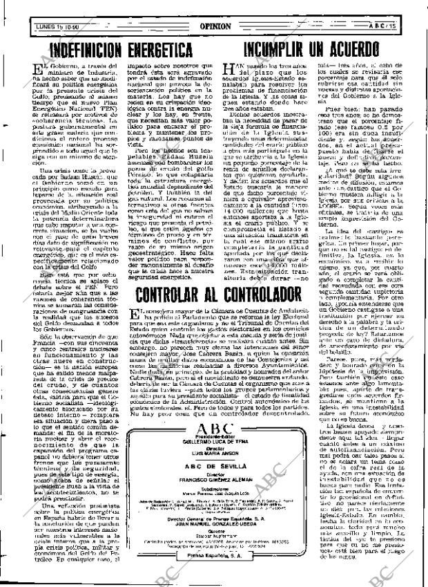 ABC SEVILLA 15-10-1990 página 15