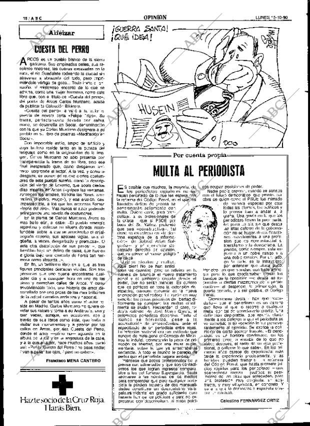 ABC SEVILLA 15-10-1990 página 18
