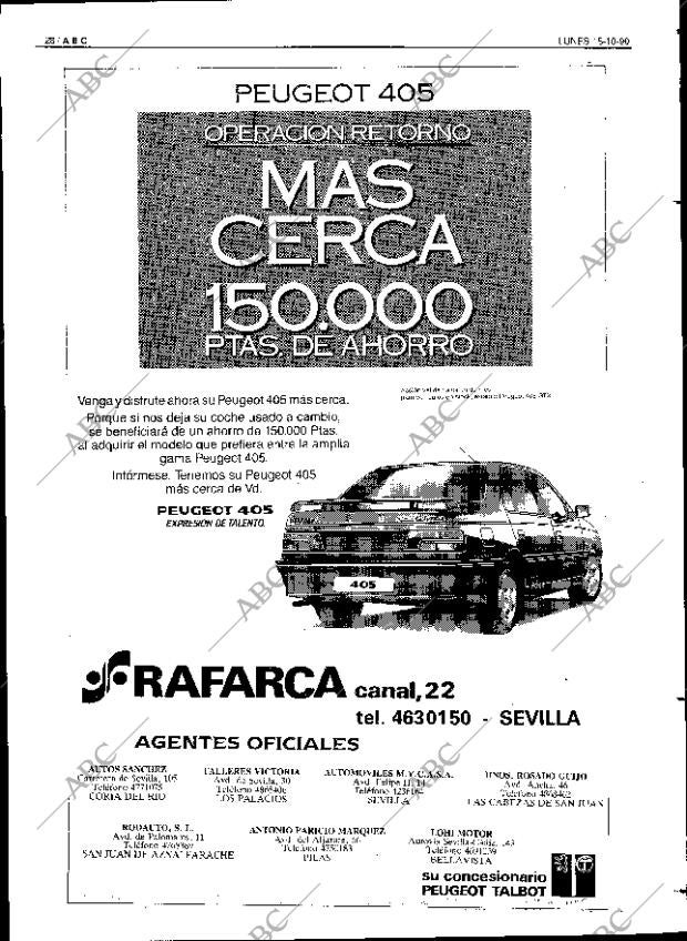 ABC SEVILLA 15-10-1990 página 28
