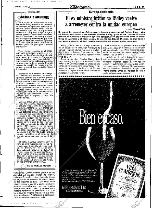 ABC SEVILLA 15-10-1990 página 33