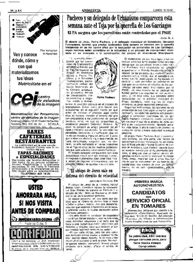 ABC SEVILLA 15-10-1990 página 38