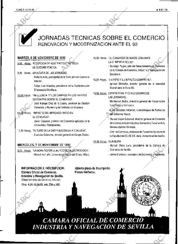 ABC SEVILLA 15-10-1990 página 39