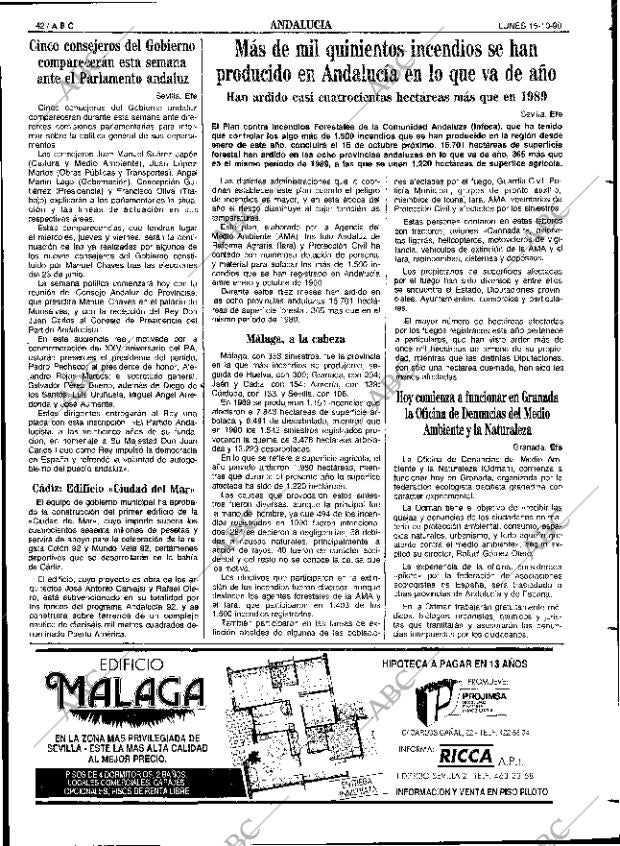 ABC SEVILLA 15-10-1990 página 42