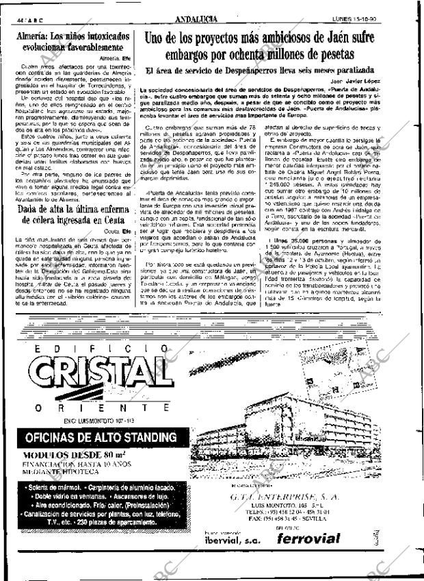 ABC SEVILLA 15-10-1990 página 44