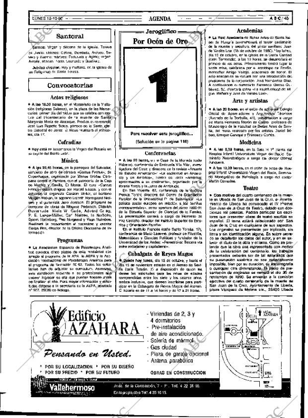 ABC SEVILLA 15-10-1990 página 45