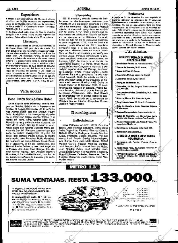 ABC SEVILLA 15-10-1990 página 46
