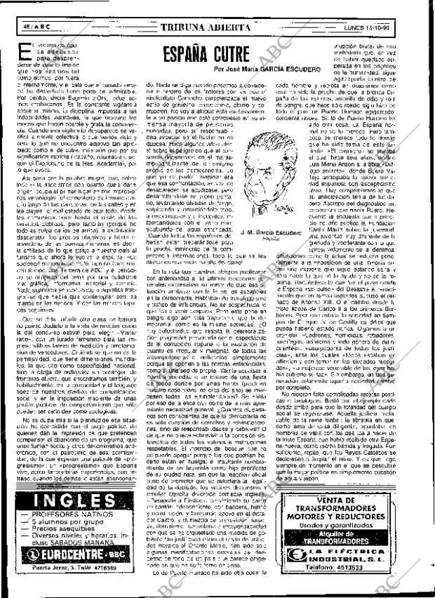 ABC SEVILLA 15-10-1990 página 48