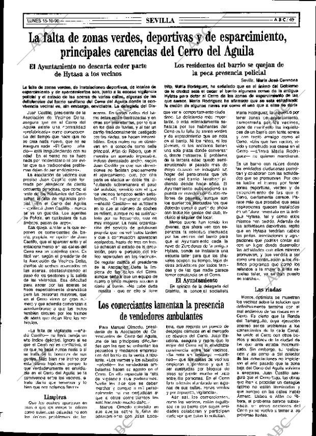 ABC SEVILLA 15-10-1990 página 49