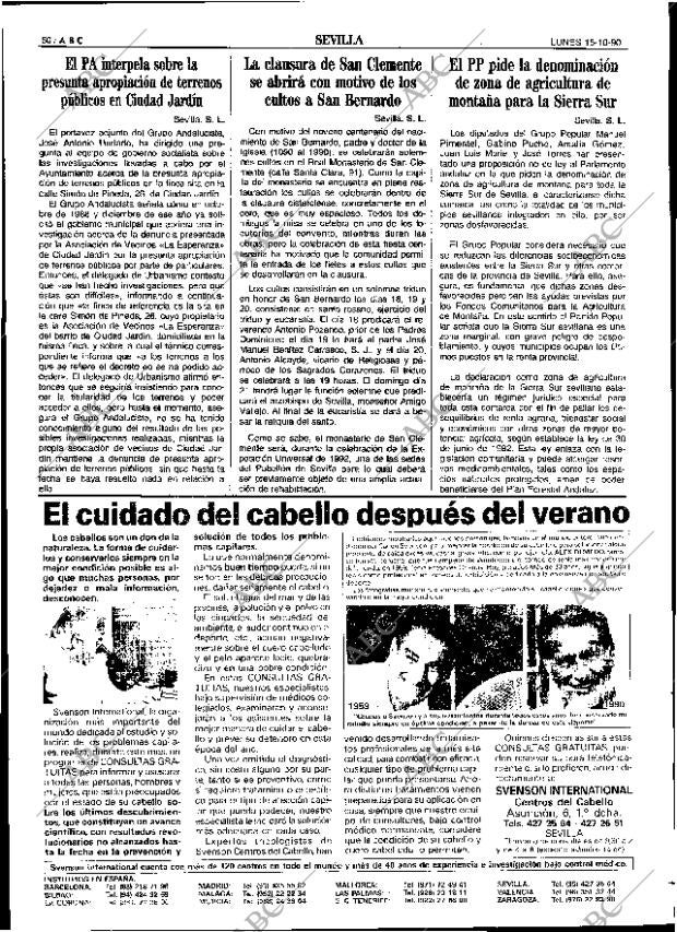 ABC SEVILLA 15-10-1990 página 50