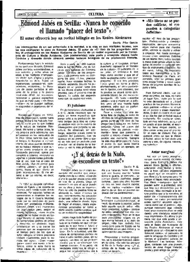 ABC SEVILLA 15-10-1990 página 57