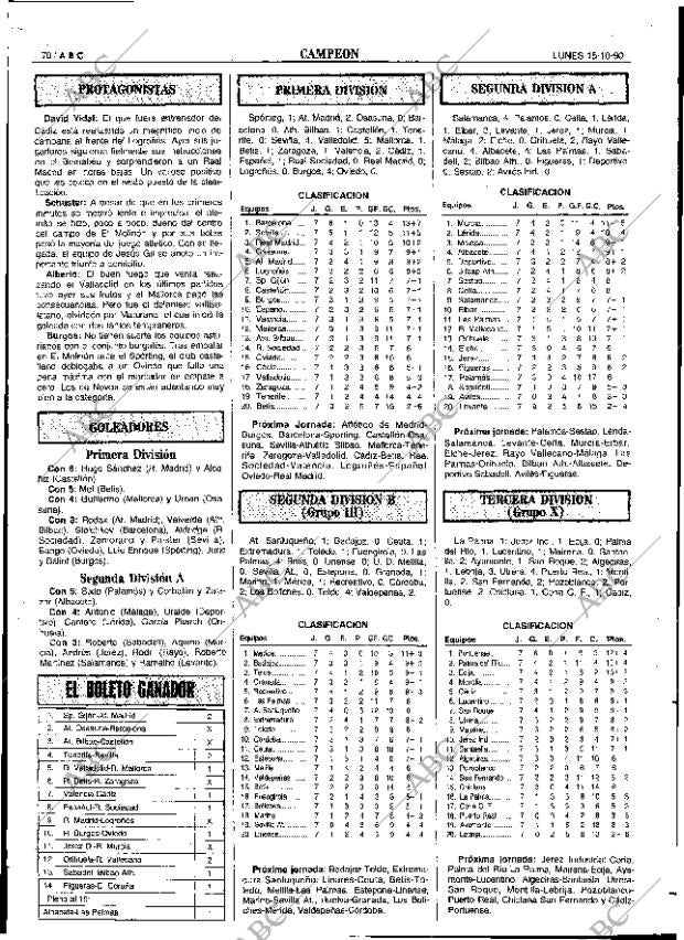 ABC SEVILLA 15-10-1990 página 70