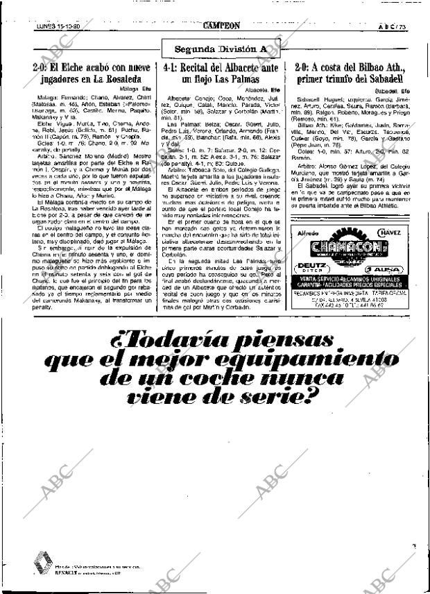 ABC SEVILLA 15-10-1990 página 73