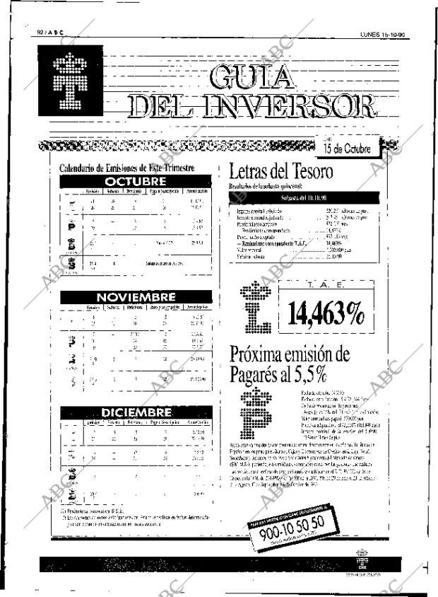 ABC SEVILLA 15-10-1990 página 92