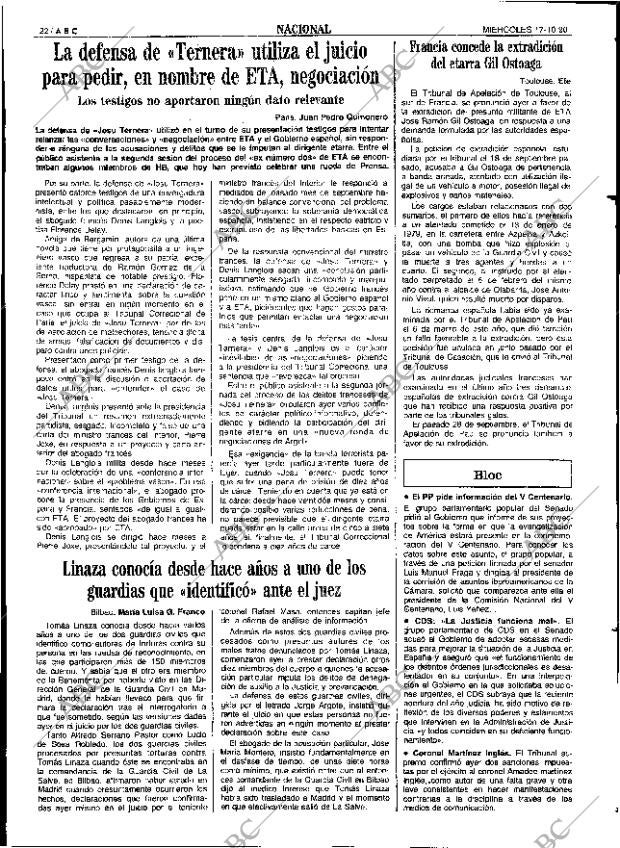 ABC SEVILLA 17-10-1990 página 22